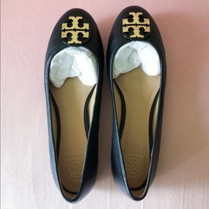 Tory Burch Black Flats